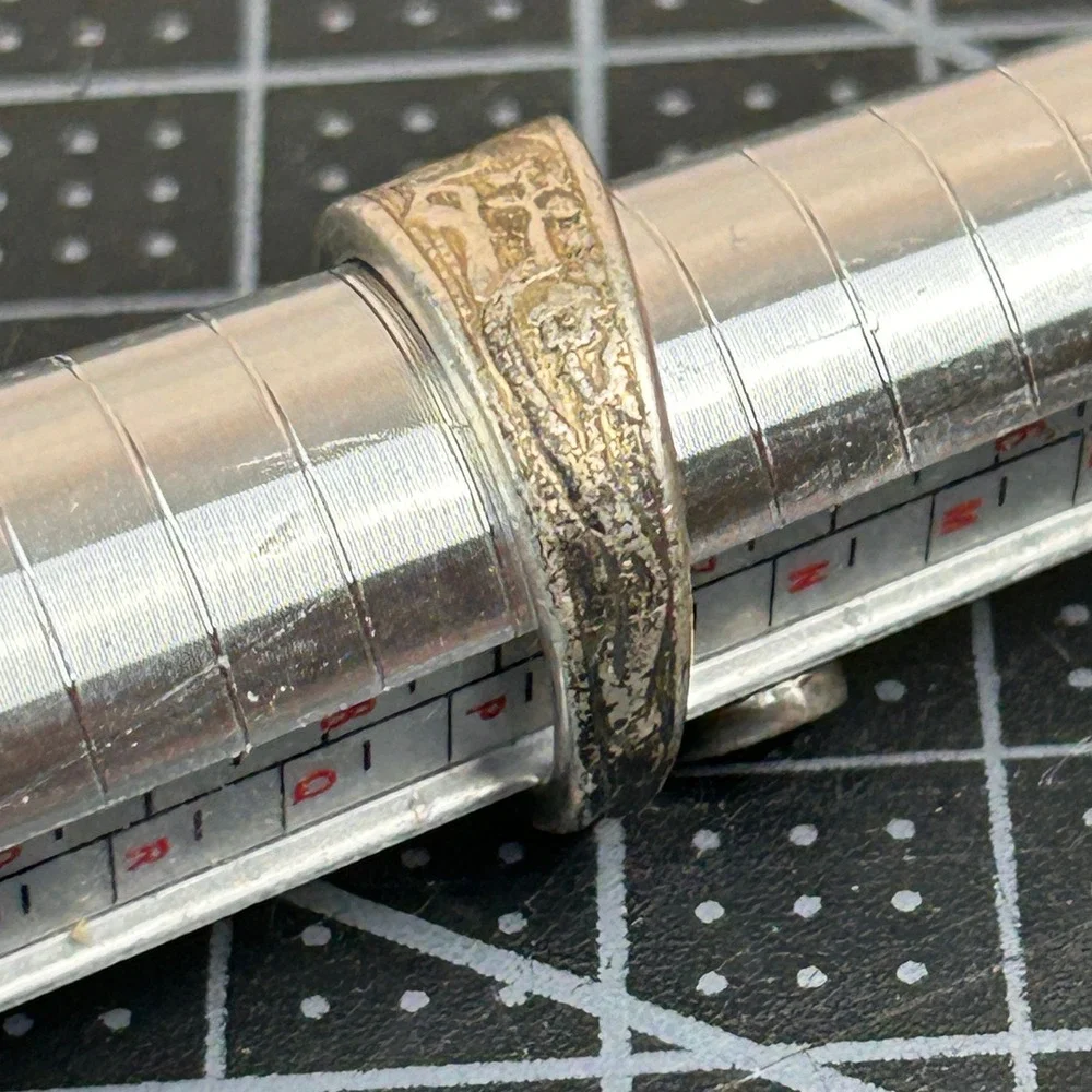 Reed & Barton Sterling Silver Spoon Ring Crane Heron Floral Bypass Size 7.25‎